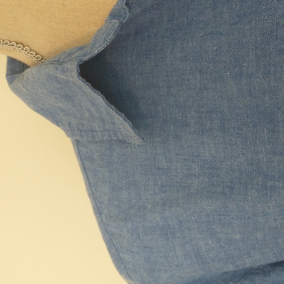 H&M Linen-Blend Shirt Dress Size XS - Picture 2 of 9